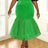 Glitter Green Bodycon Skirts for Women