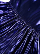 AOMEIDRESS DarkBlue Bodycon Mermaid Dress  Ruffle Sleeve Party Gowns