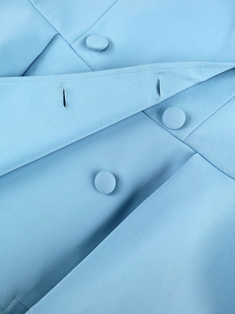 AOMEIDRESS Elegant OfficeTwo Piece Set Peplum Blazer Pencil Skirt