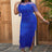 blue tassel party dresses for women