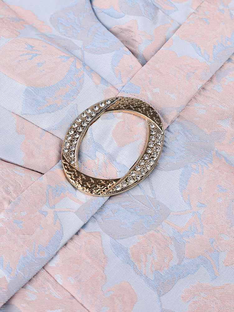 AOMEIDRESS Chic Jacquard Bodycon Dress Sheer Party Weddings Gown