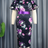 AOMEI Midi Floral Print Dress Flare Sleeve With Belt