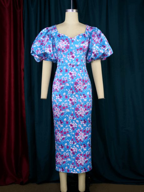 ladies floral maxi dress