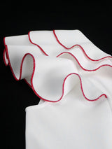 AOMEIDRESS Colorblock Two Piece Set Ruffles Top Mermaid Skirt