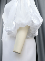 AOMEI Off Shoulder Lantern Sleeves Maxi Dresses