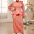 o neck pink maxi dresses for women