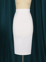 AOMEI High Waist Tight Solid Pencil Skirts