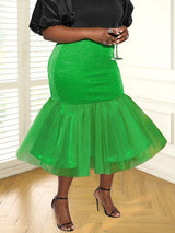Plus Size Elegant Skirts for Party