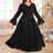 black v neck dresses for women