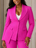 AOMEIDRESS Stylish Blazer Shawl Lapel Long Sleeve Single Breasted