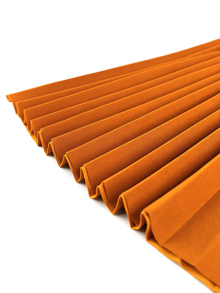 AOMEIDRESS Colorblock Pleated Dress Peplum Church Work Office Gowns