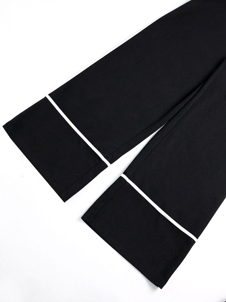 AOMEIDRESS Two Piece Set V Neck Top Slim Pants Casual Outings Wear