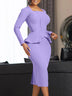 Ladies Dresses for Church Women Elegant Modest Square Collar