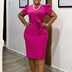 Summer Wedding Guest Dress 2025 Elegant Fitted Short Sleeve