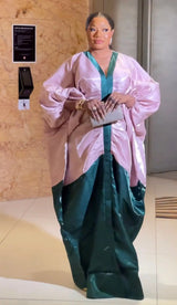 Women Shiny Bubu Kaftan Dresses for Church African LadiesTraditional
