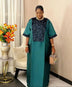 Bubu Kaftan Dress for Church African Women Shiny Sequined Traditional Africa Clothing