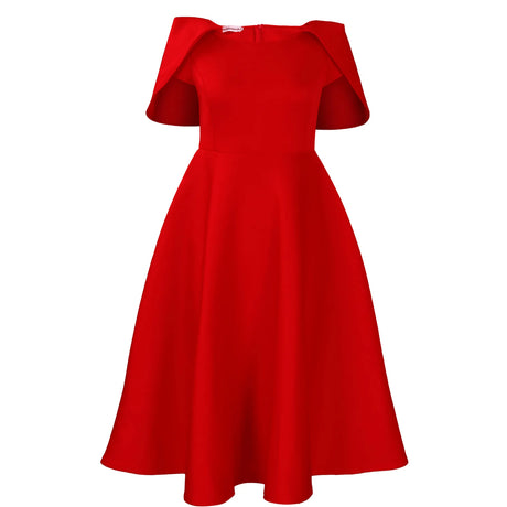 Women Party Dress A Line Cloak Sleeves Event Occasion Female Birthday Wedding Guest