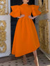 Women Stylish Party Dress A Line High Waist Ruffles Celebrate