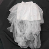 AOMEI Irregular High Elastic Waist Tulle Skirt
