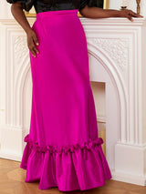 ruffles maxi a line elegant skirts