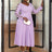Purple Elegant Party Dress for Women