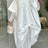 African Elegant Shiny Bubu Dresses Women Two Pieces Set Lace Inside Dress White / S