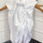 African Women Elegant Shiny Boubou Dresses Loose Traditional Clothing White / One Size