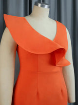 AOMEI Deep V Neck Sleeveless Mermaid Party Dresses