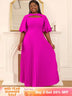 pleated maxi dress