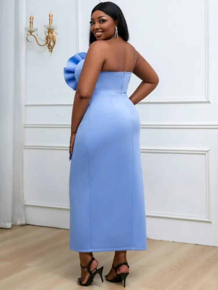 backless high waist elegant dress