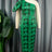 green printed bodycon dresses for women