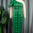 green printed bodycon dresses for women