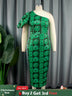 green printed bodycon dresses for women