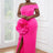 rosette maxi dress