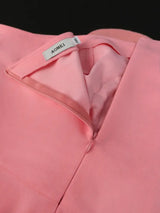 AOMEI Plus Size 3D Flower Jumpsuit One Shoulder