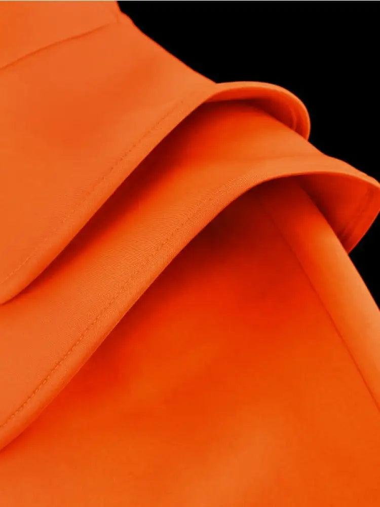 AOMEI Plus Size Women One Shoulder Ruffles Dress Midi