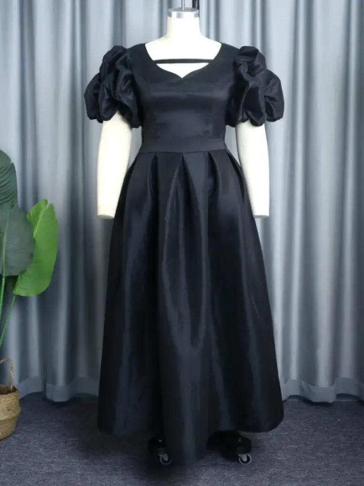 AOMEI Puff Sleeve A Line Two Piece Skirt Sets