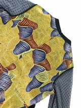 AOMEI See Through Printed Dresses A Line Midi