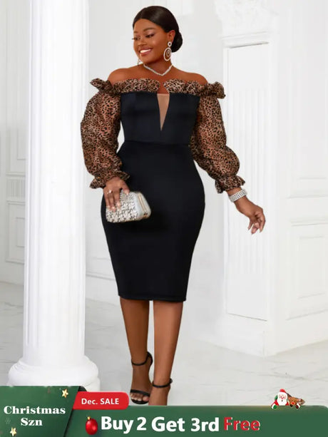 AOMEI Strapless Deep V Neck Pencil Dress Bodycon Black / S