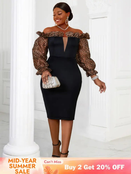 AOMEI Strapless Deep V Neck Pencil Dress Bodycon Black / S