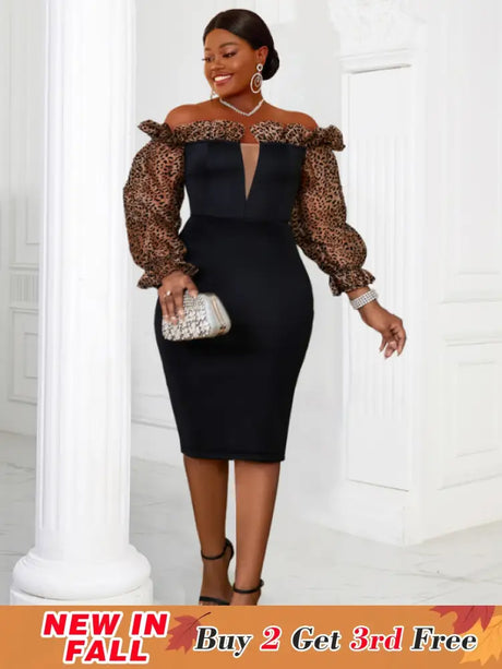 AOMEI Strapless Deep V Neck Pencil Dress Bodycon Black / S