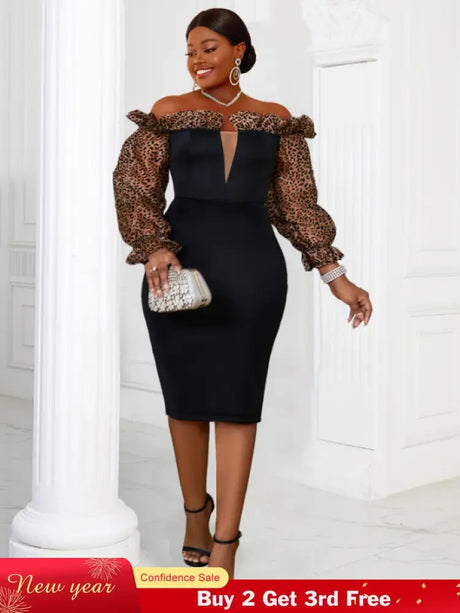 AOMEI Strapless Deep V Neck Pencil Dress Bodycon Black / S