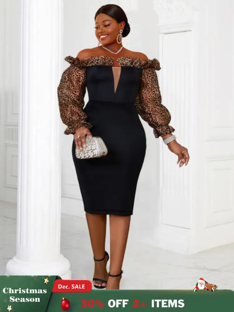 AOMEI Strapless Deep V Neck Pencil Dress Bodycon Black / S