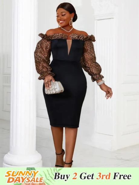 AOMEI Strapless Deep V Neck Pencil Dress Bodycon Black / S