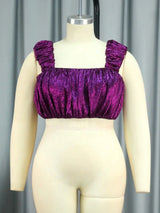 AOMEI Strappy Glitter Sexy Tanks Tops Camis Plus Size