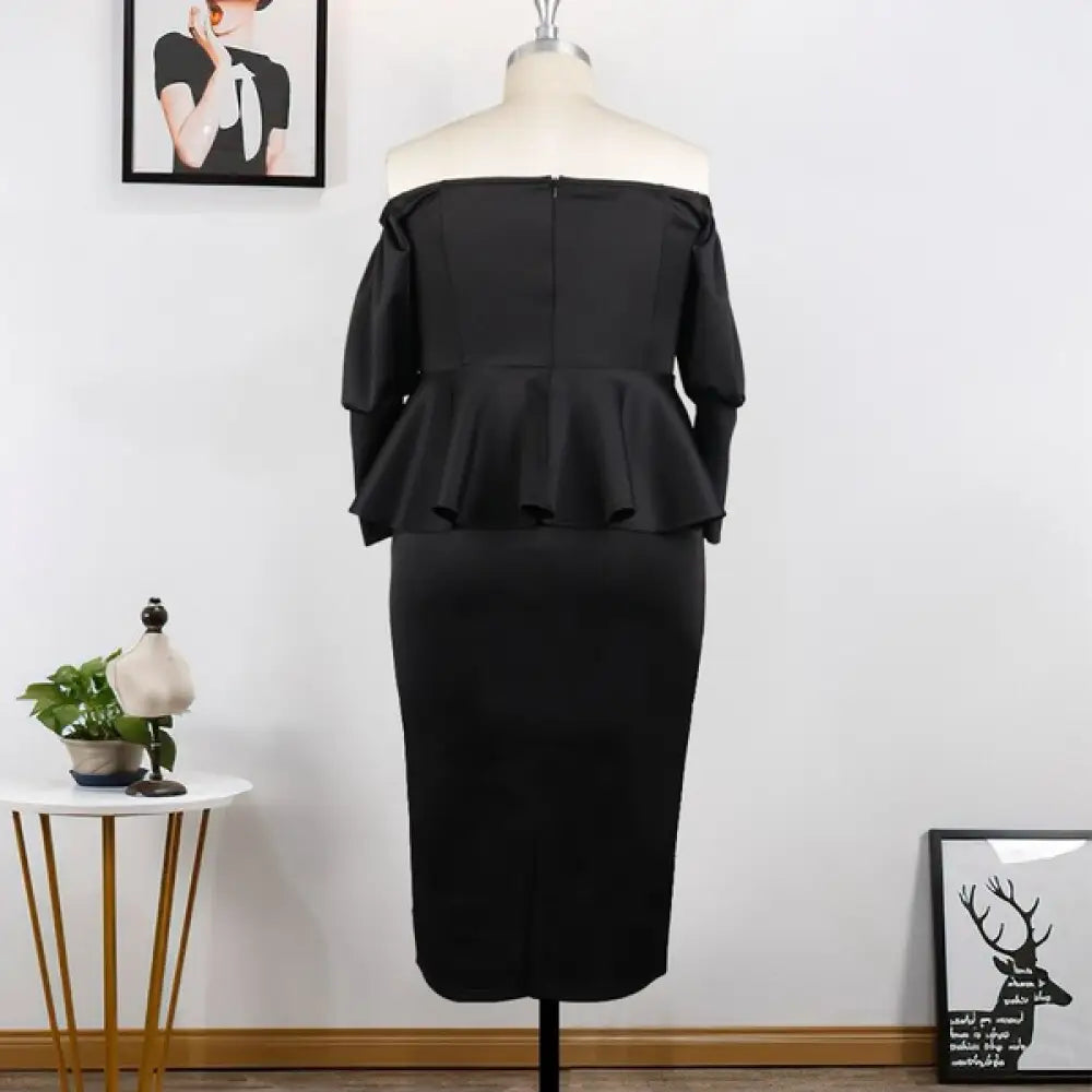 AOMEI Two Piece Set Ruffles Strapless Suits 2 piece set