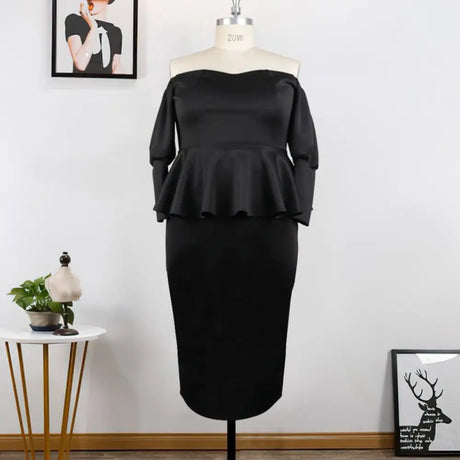 AOMEI Two Piece Set Ruffles Strapless Suits 2 piece set