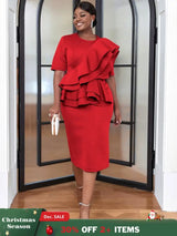 Red Chic Elegant Slim Evening Dresses