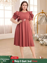 Cameo Brown o neck dresses for women