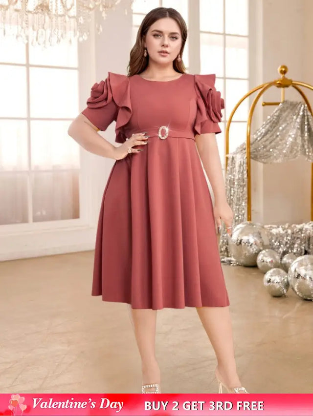 Cameo Brown o neck dresses for women